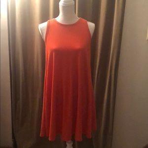 Orange swing dress